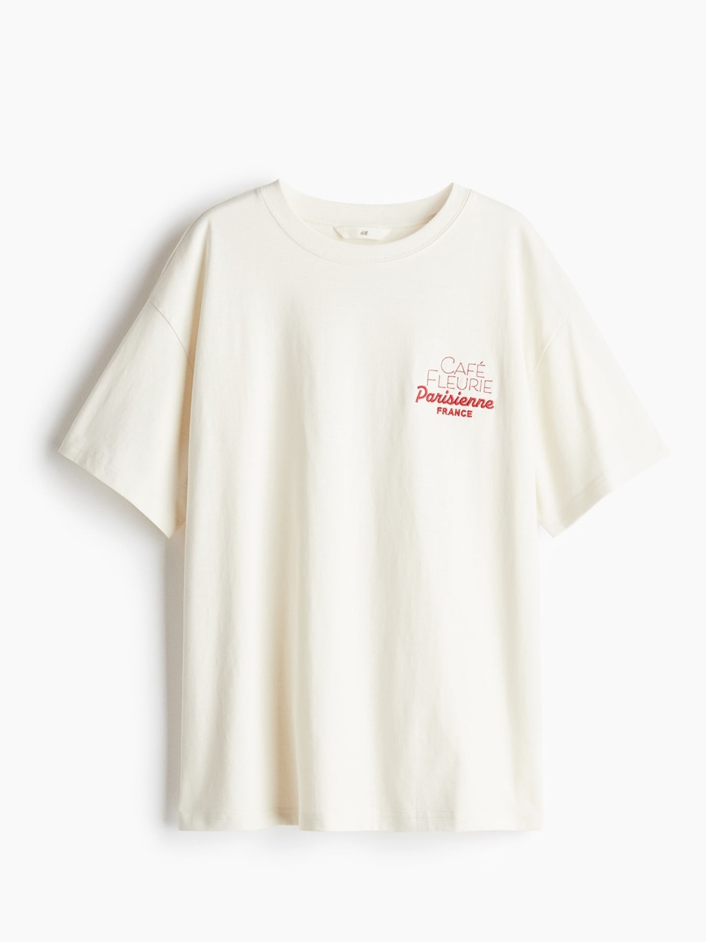 Cream Café Fleurie Parisienne Graphic Tee (XS)